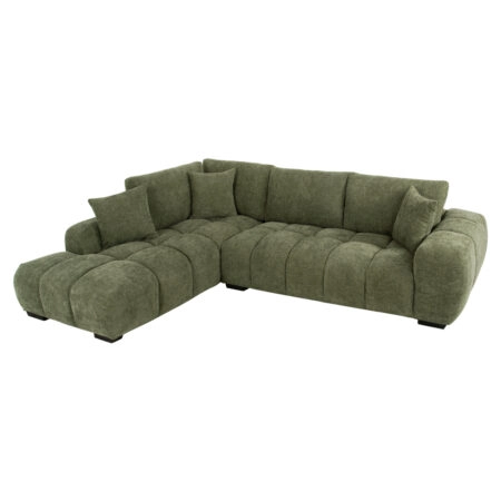 ΚΑΝΑΠΕΣ ΓΩΝΙΑ (ΑΡΙΣΤΕΡΗ) COVEN HM3266.14L ΠΡΑΣΙΝΟ ΥΦΑΣΜΑ 298x102-208x85Υεκ.