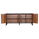 ΜΠΟΥΦΕΣ ΜΕΛΑΜΙΝΗΣ KRUDEN HM9446.11 ΜΑΥΡΟ-ΦΥΣΙΚΟ 180x40x78.6Υεκ.