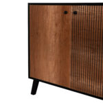 ΜΠΟΥΦΕΣ ΜΕΛΑΜΙΝΗΣ KRUDEN HM9446.11 ΜΑΥΡΟ-ΦΥΣΙΚΟ 180x40x78.6Υεκ.