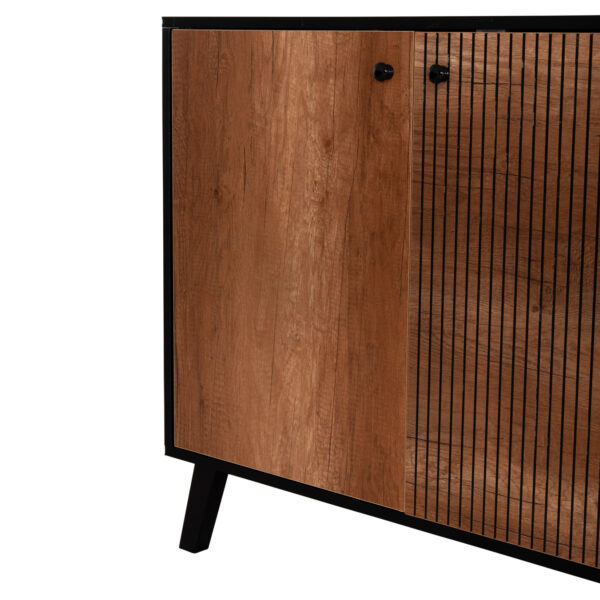 ΜΠΟΥΦΕΣ ΜΕΛΑΜΙΝΗΣ KRUDEN HM9446.11 ΜΑΥΡΟ-ΦΥΣΙΚΟ 180x40x78.6Υεκ.