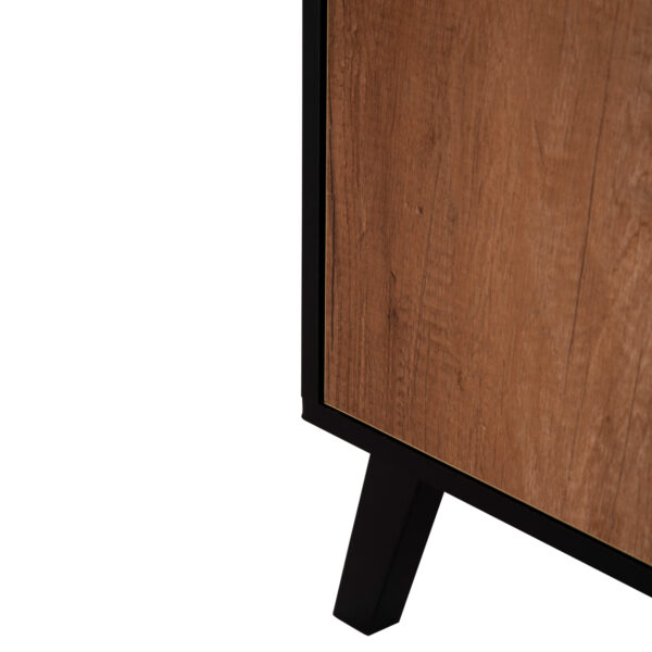 ΜΠΟΥΦΕΣ ΜΕΛΑΜΙΝΗΣ KRUDEN HM9446.11 ΜΑΥΡΟ-ΦΥΣΙΚΟ 180x40x78.6Υεκ.