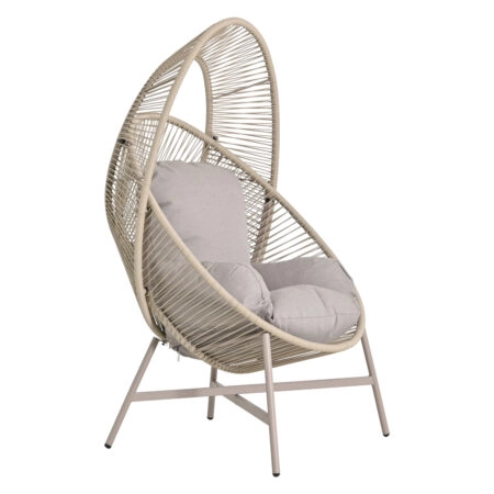 ΠΟΛΥΘΡΟΝΑ-ΦΩΛΙΑ RULER HM6506.02 ΜΟΚΑ ΜΕΤΑΛΛΟ-P.E.RATTAN--ΓΚΡΙ ΜΑΞΙΛΑΡΙΑ 90x85x149Υεκ