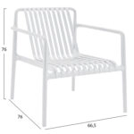 ΠΟΛΥΘΡΟΝΑ LOUNGE ΕΞΩΤ.ΧΩΡΟΥ MALEN HM6626.01 ΛΕΥΚΟ ΠΟΛΥΠΡΟΠΥΛΕΝΙΟ 66x77x76Υεκ