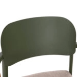 ΠΟΛΥΘΡΟΝΑ ΤΡΑΠΕΖΑΡΙΑΣ ELARA HM6414.06 ΠΡΑΣΙΝΟ ΑΛΟΥΜΙΝΙΟ-ΜΠΕΖ OLEFIN--TEAK 56x62x78Υεκ