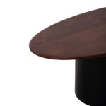 ΤΡΑΠΕΖΙA ΣΑΛΟΝΙΟΥ 3ΤΜΧ PEBBLES HM18004 MANGO TOP-ΜΕΤΑΛΛΙΚΕΣ ΜΑΥΡΕΣ ΒΑΣΕΙΣ