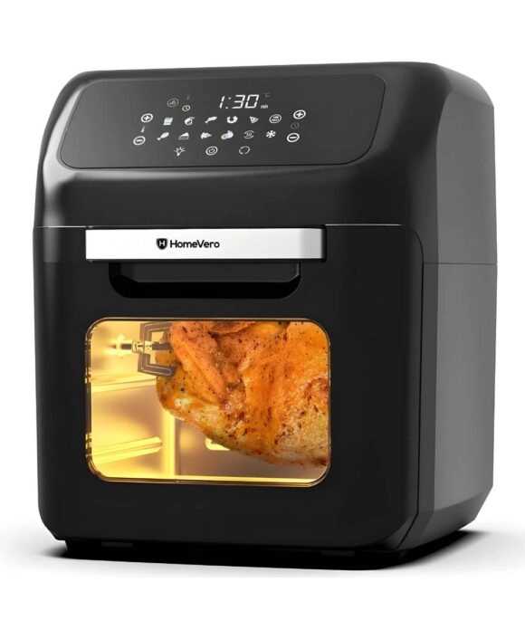 HomeVero Ψηφιακή Φριτέζα Αέρος - Φουρνάκι 12lt 1800W