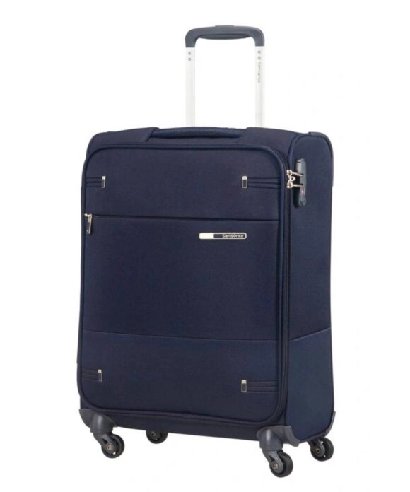 Βαλίτσα καμπίνας Samsonite Base Boost με 4 ρόδες σε μπλε χρώμα
