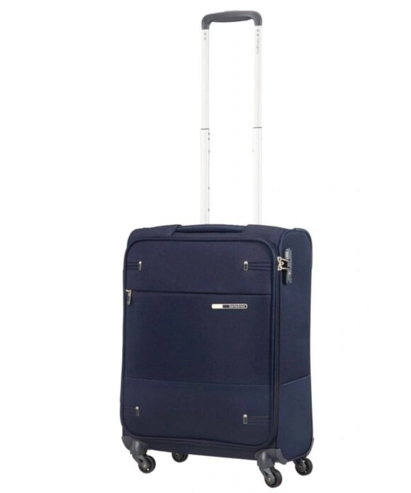 Βαλίτσα καμπίνας Samsonite Base Boost με 4 ρόδες σε μπλε χρώμα