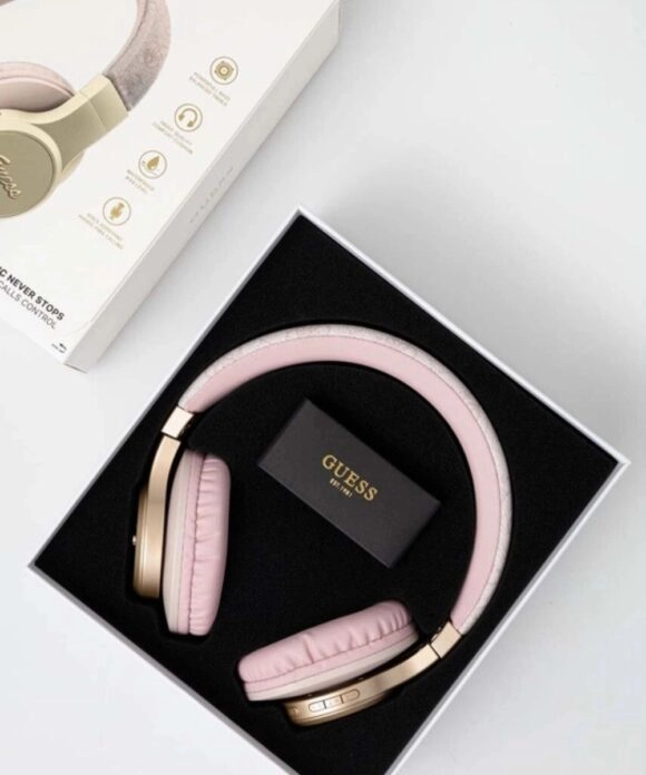 Γυναικεία Ασύρματα ακουστικά Bluetooth Guess σε ροζ χρώμα