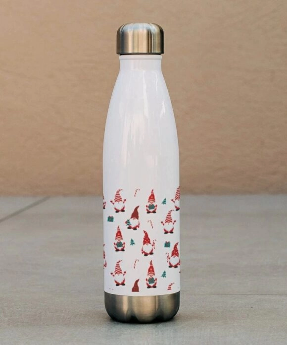 Χριστουγεννιάτικο Μπουκάλι Θερμός 500ml Santa Pattern