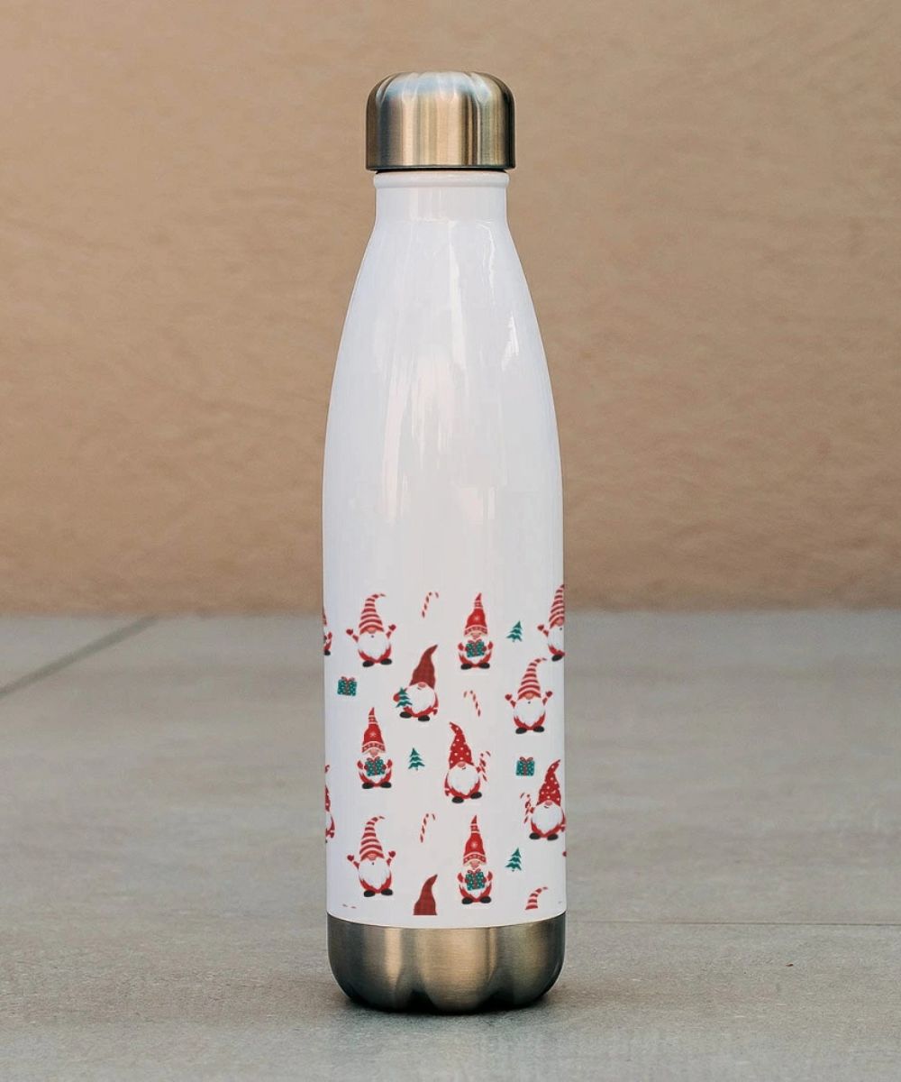 Χριστουγεννιάτικο Μπουκάλι Θερμός 500ml Santa Pattern