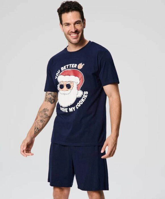 Χριστουγεννιάτικες Ανδρικές πιτζάμες Santa Cookies