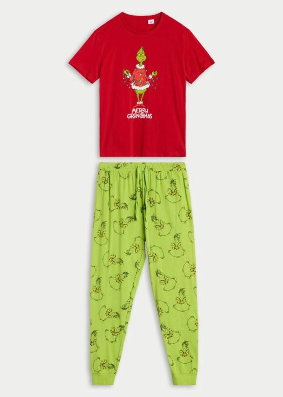 Χριστουγεννιάτικες Ανδρικές πιτζάμες Merry Grinchmas