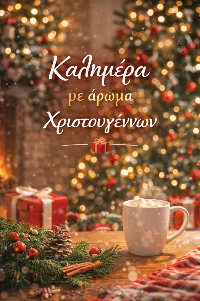 xristougeniatiki kalimera Χριστουγεννιάτικες ευχές για καλημέρα