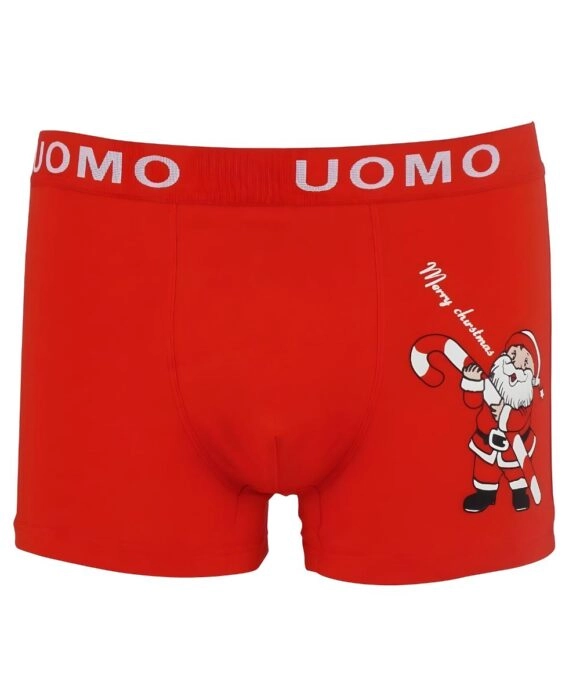 Χριστουγεννιάτικο Ανδρικό Boxer Άγιος Βασίλης Κόκκινο