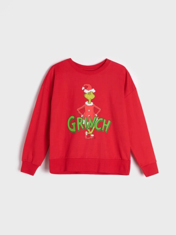 Χριστουγεννιάτικο Φούτερ Γυναικείο Grinch Κόκκινο