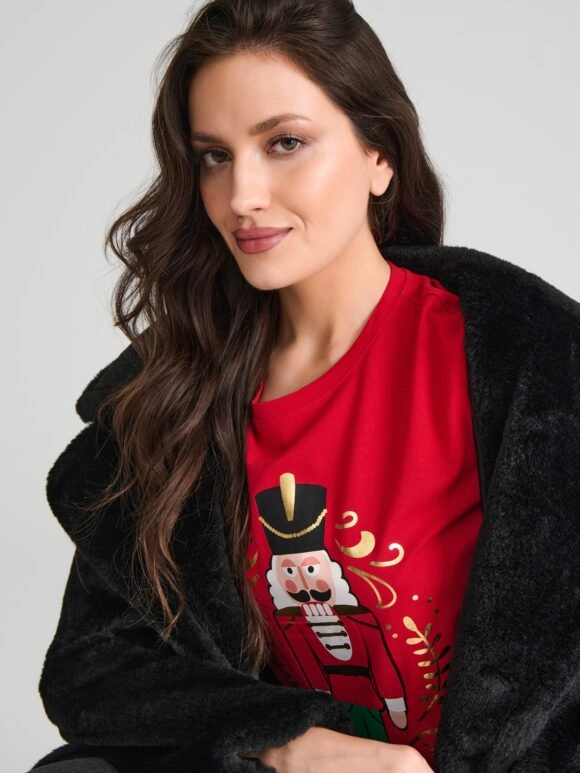 Χριστουγεννιάτικο T-Shirt Καρυοθράυστης Κόκκινο