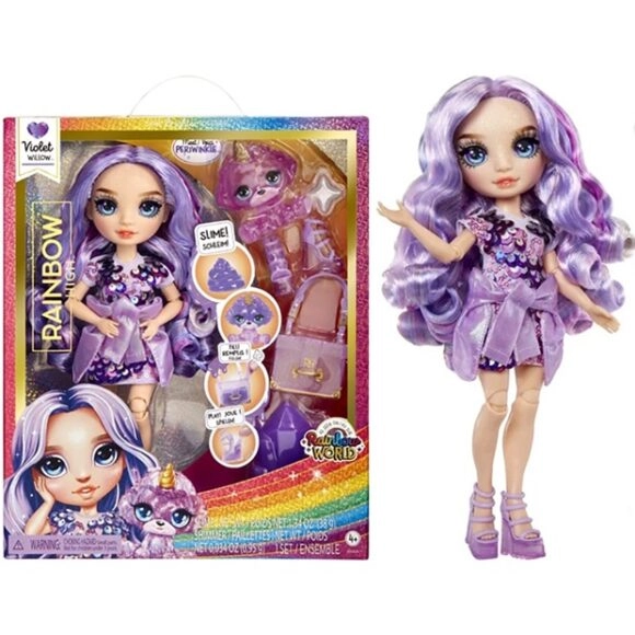 Rainbow High Κούκλα & Slime Violet Willow