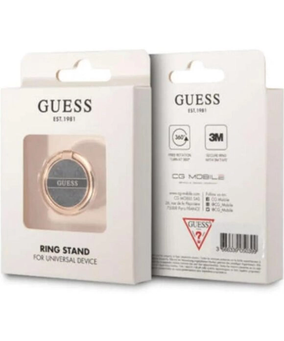 Ring Holder Guess για Smartphone 4G σε Ροζ Χρυσό