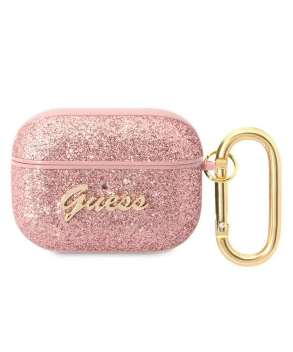 Θήκη Προστασίας Glitter Flakes για Apple Airpods Pro Ροζ
