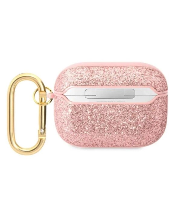 Θήκη Προστασίας Glitter Flakes για Apple Airpods Pro Ροζ