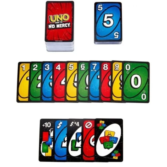 Παιχνίδι με κάρτες Uno No Mercy 7+ Ετών Mattel