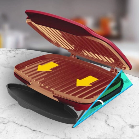 Ηλεκτρική Ψησταριά Πλάκας Homevero Zero Fat Grill HV-ZFG10