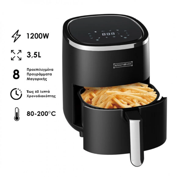 Φριτέζα αέρος (Air Fryer) Royalty Line RL-AF-5605D 3.5Lt 1200W