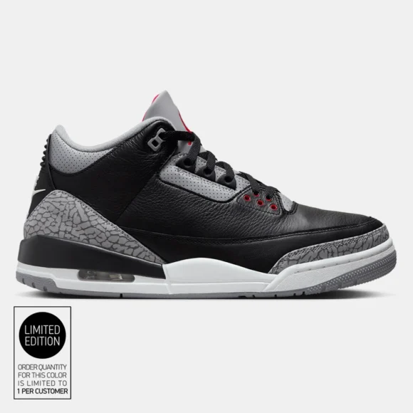 Ανδρικά Sneakers Jordan Air 3 Retro Μαύρα