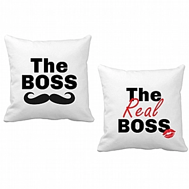 Διακοσμητικά μαξιλάρια The Boss - The Real Boss 2τεμ