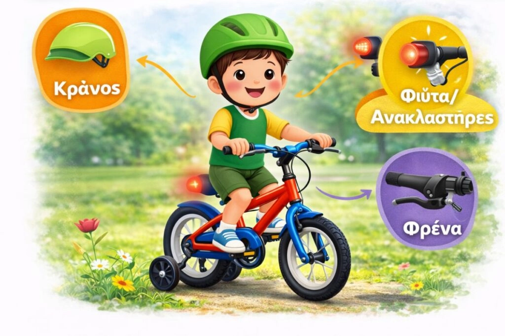 Θέματα ασφάλειας σε παιδικά ποδήλατα