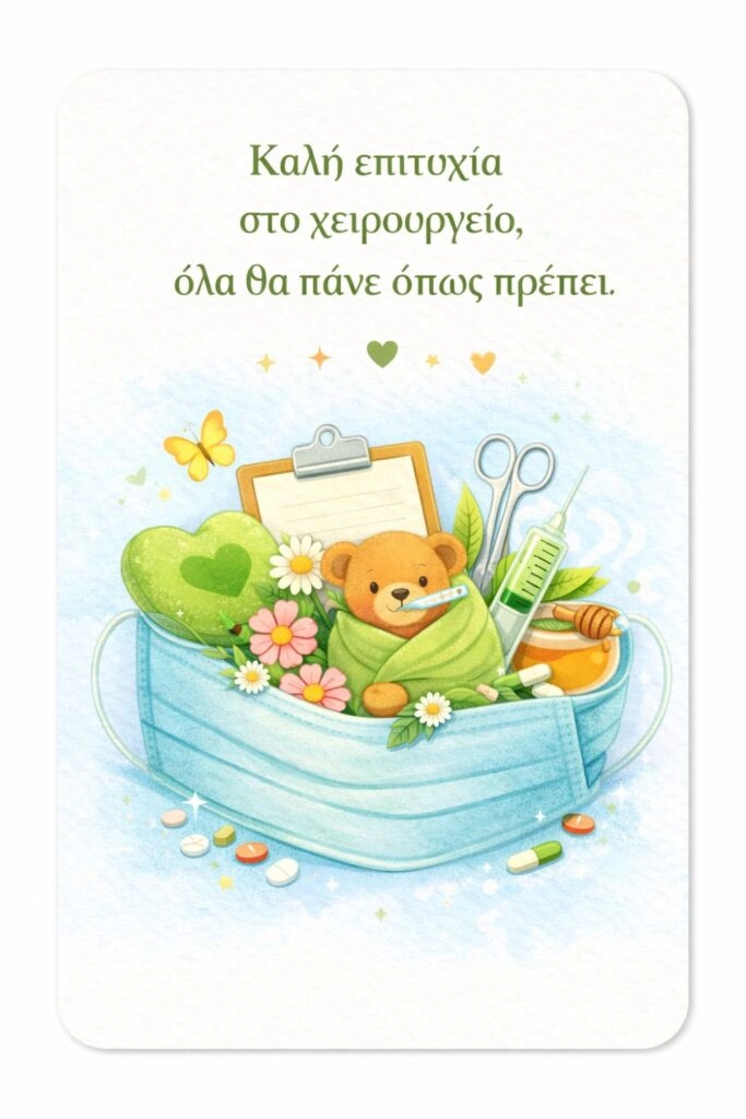 Καλη επιτυχία στο χειρουργείο