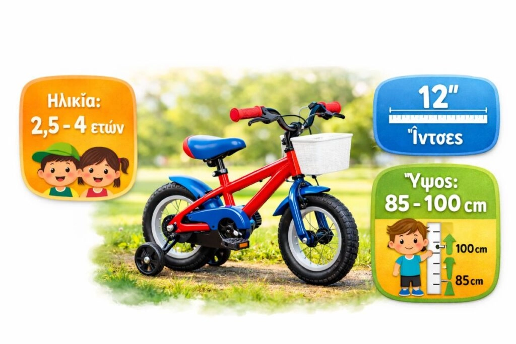 Τα καλύτερα παιδικά ποδήλατα 12 Ιντσών