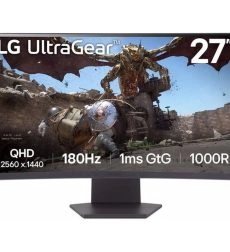 Gaming Monitor 27” LG UltraGear 27GS60QC-B 180Hz