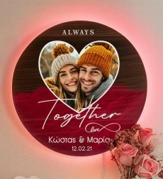 Φωτιστικό Τοίχου Led με φωτογραφίες Αγίου Βαλεντίνου