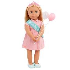 Κούκλα Our Generation Brenna With Pink Dress Birthday Girl