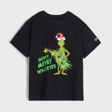 Χριστουγεννιάτικο T-Shirt Γυναικείο Grinch Μαύρο