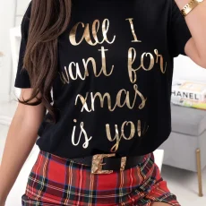 Χριστουγεννιάτικη Μπλούζα All I Want For Xmas Μαύρο
