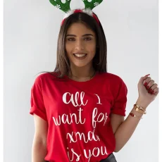 Χριστουγεννιάτικη Μπλούζα All I Want For Xmas Κόκκινο