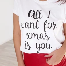 Χριστουγεννιάτικη Μπλούζα All I Want For Xmas Λευκό