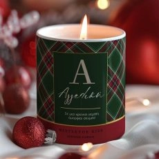 Χριστουγεννιάτικο Αρωματικό Κερί με όνομα Mistletoe
