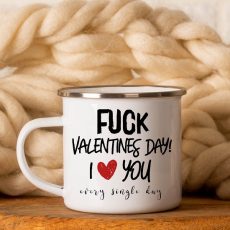 Κούπα Αγίου Βαλεντίνου Eμαγιέ Fuck Valentine