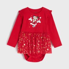 Χριστουγεννιάτικο Βρεφικό Κορμάκι Minni Mouse Κόκκινο