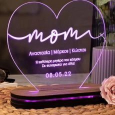 Φωτιστικό Led Προσωποποιημένο για μαμά Our Lovely Mom