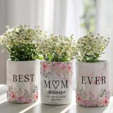 Σετ 3 Κασπώ Προσωποποιημένα με Σχέδιο Best Mom Ever