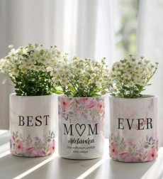 Σετ 3 Κασπώ Προσωποποιημένα με Σχέδιο Best Mom Ever