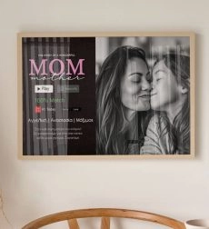 Ξύλινη Κορνίζα με Premium Εκτύπωση Mom Story
