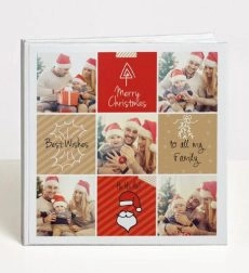 Χριστουγεννιάτικο Photobook για Οικογένεια Happy Xmas