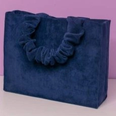 Χειροποίητη Τσάντα χειρός Scrunchie Twist it Μπλέ