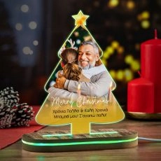 Χριστουγεννιάτικο Δεντράκι Φωτιστικό LED Merry Christmas